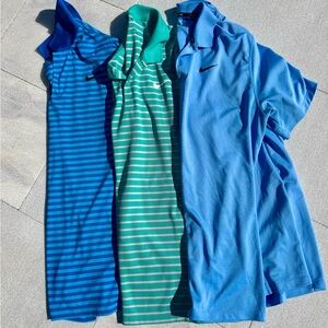 Nike Golf Blue and Green Polo Shirt Set